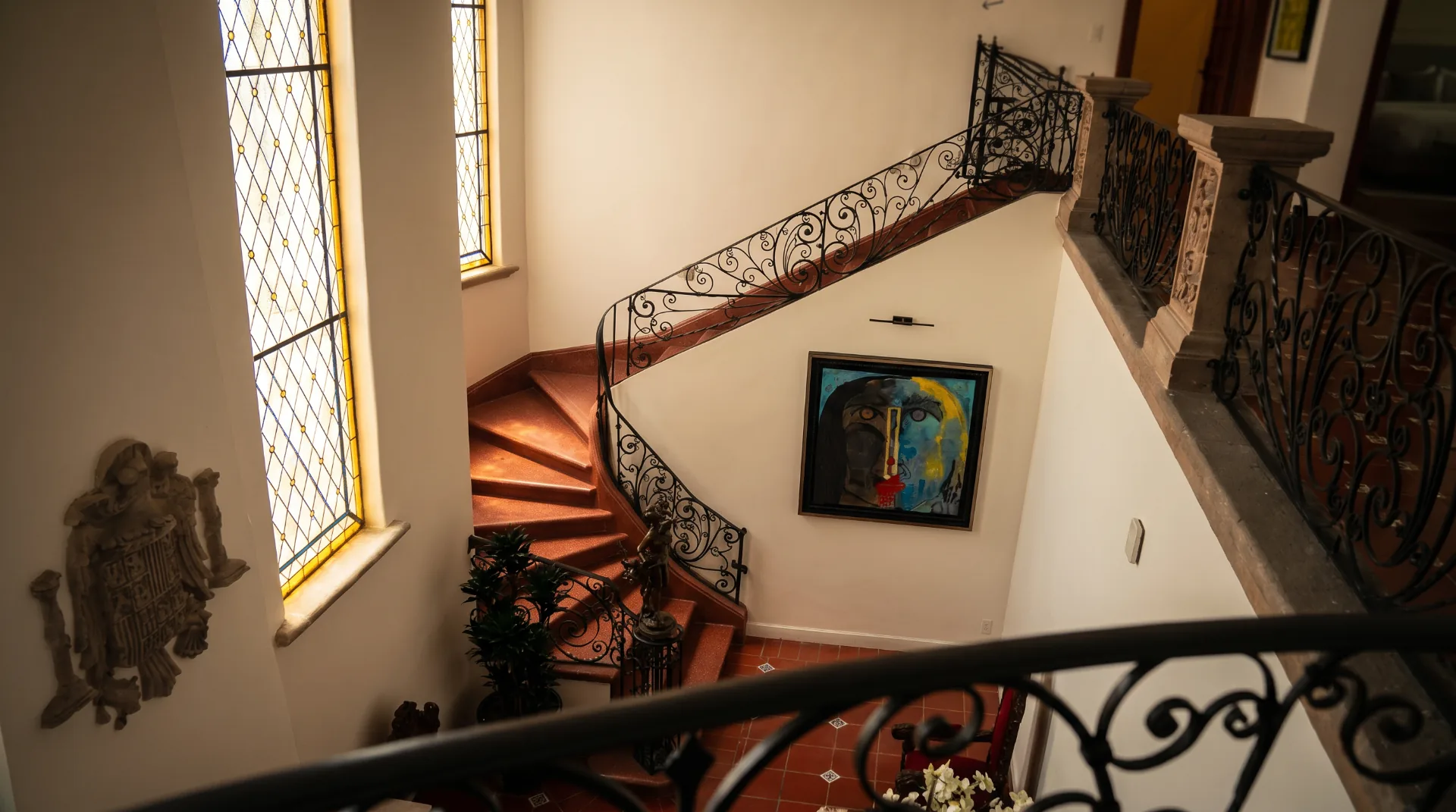 Lobby de Casa Lerma — inmueble con Valor Artístico INBAL, Cuauhtémoc CDMX